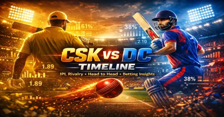 Chennai Super Kings vs Delhi Capitals Timeline